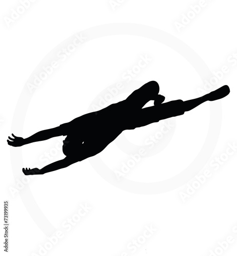 man silhouette isolated on white background