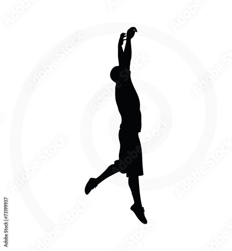 man silhouette isolated on white background