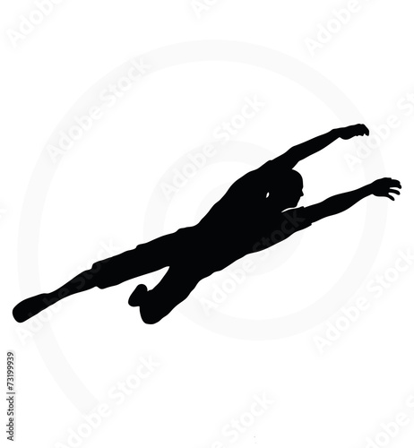 man silhouette isolated on white background