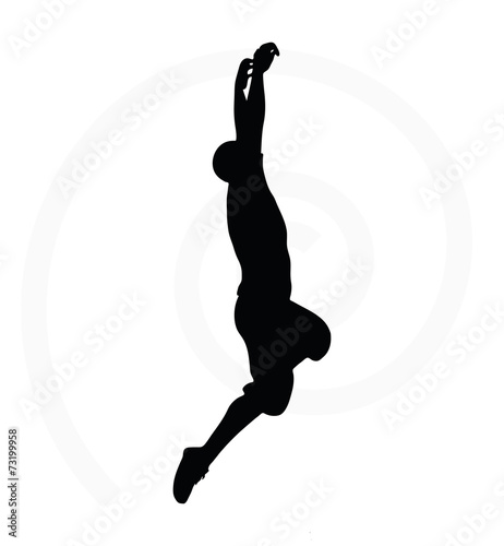 man silhouette isolated on white background