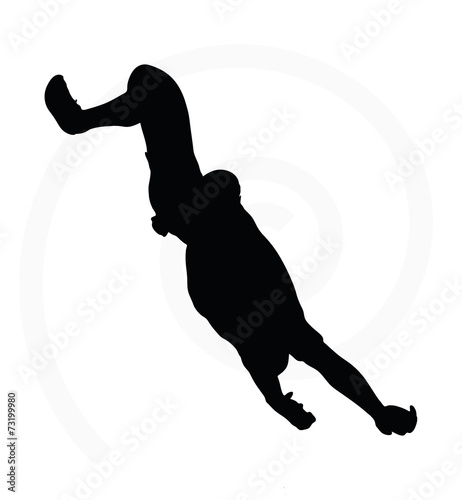 man silhouette isolated on white background