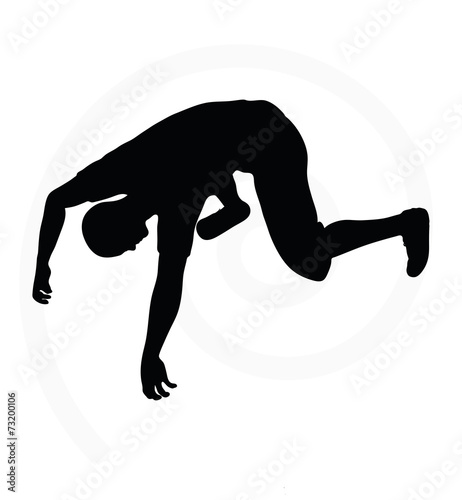 man silhouette isolated on white background