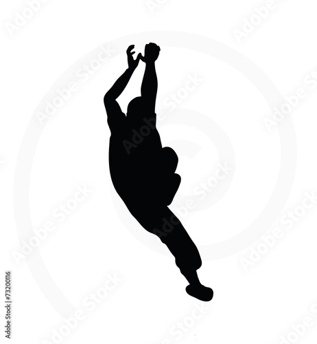 man silhouette isolated on white background