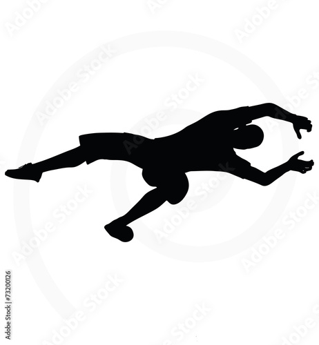 man silhouette isolated on white background