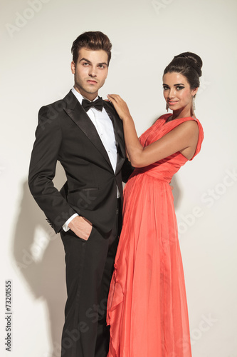 elegant couple posing