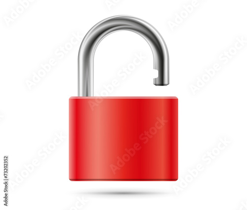 Realistic padlock illustration