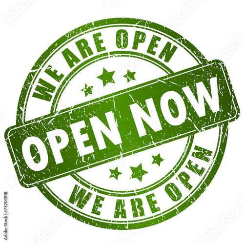 Open now stamp
