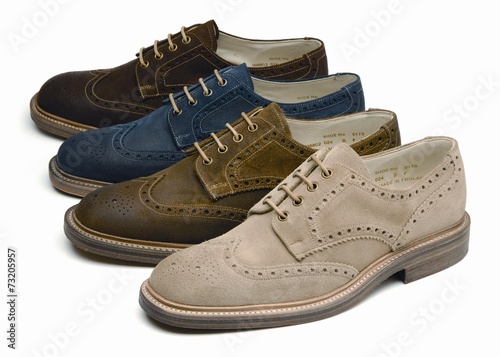 suede men's shoes of different colors