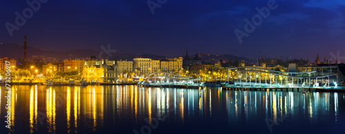 panorama of Barcelona from Port Vell #73206917