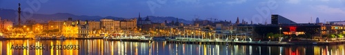 Port Vell in evening. Barcelona, Catalonia 