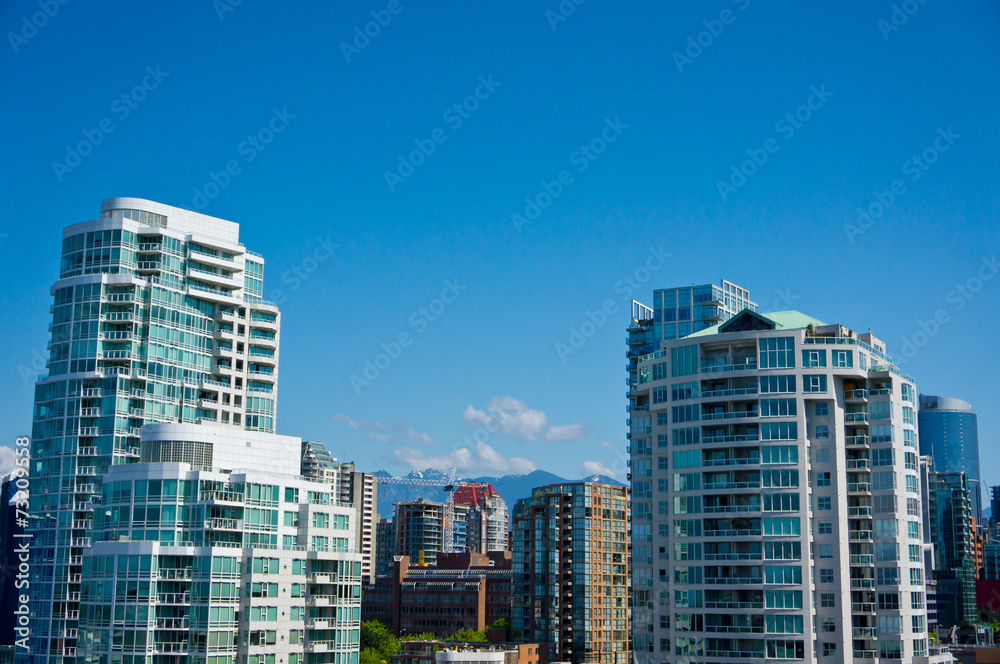 Beautiful view of Vancouver, British Columbia, Canada