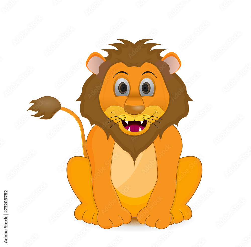 Obraz premium lion illustration isolated