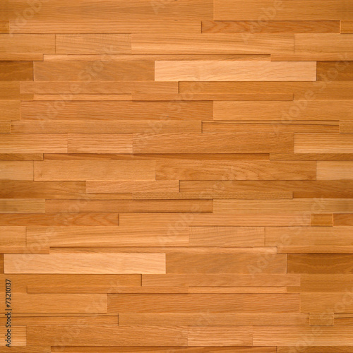 Wooden rectangular parquet stacked for seamless background © trompinex