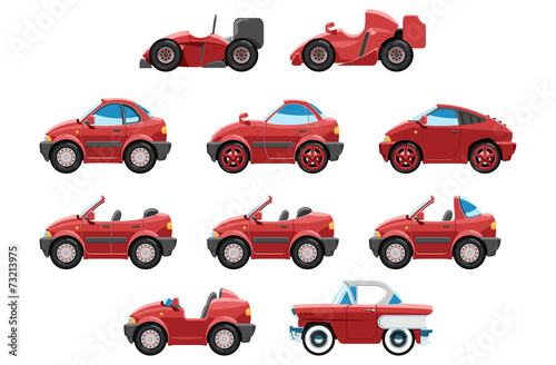 set of sportcar