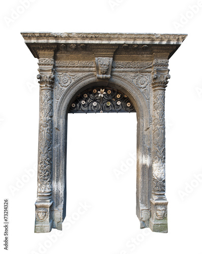 architectural arch on a white background photo