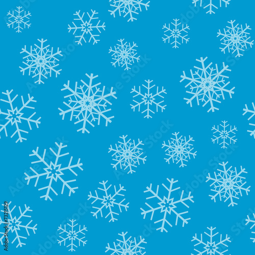 Seamless snowflakes pattern.