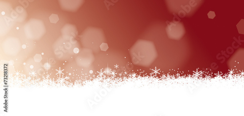 FOND ROUGE FLOCONS NEIGE hiver
