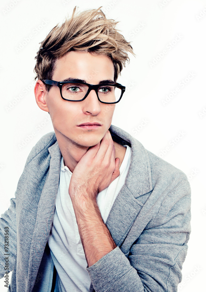 handsome man with glasses - guy 07