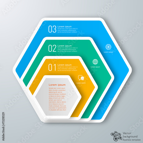 Infographics Vector Background 3-Step Process