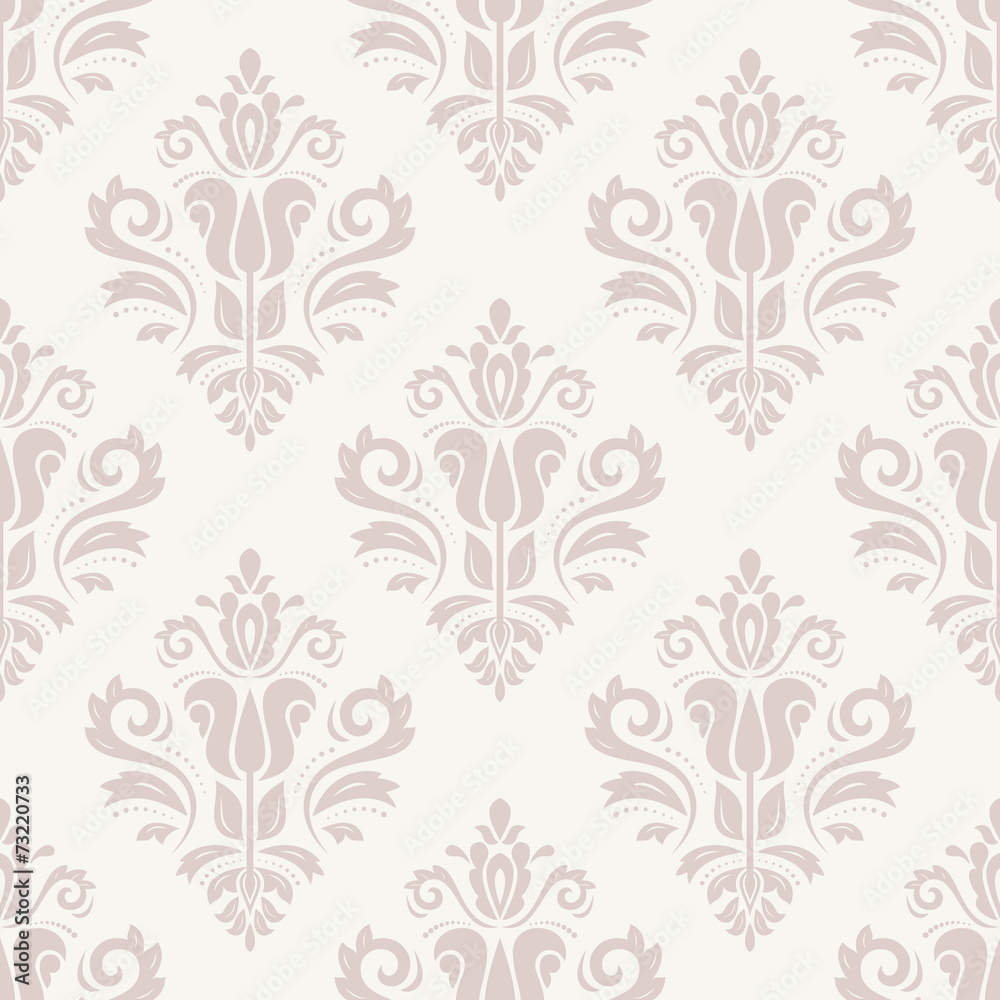 Damask Seamless Vector Pattern. Orient Background Damask Seamless Vector Pattern. Orient Background