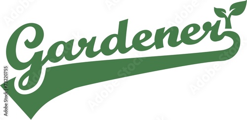 Gardener Word Retro