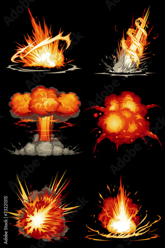Explosion Sets with Six Various Explosions
