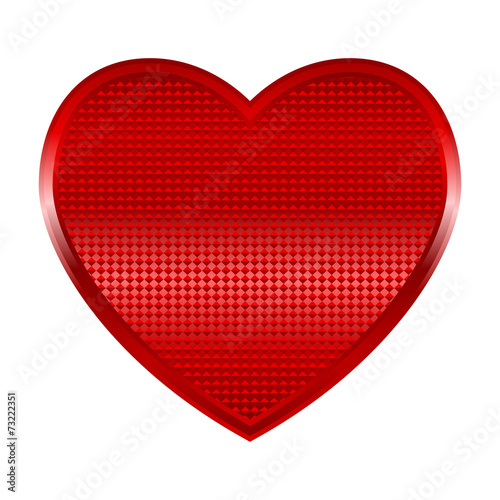 Vector illustration of a shinning heart
