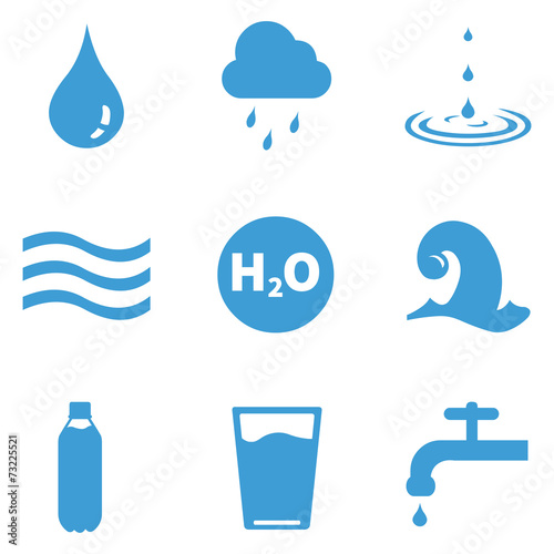 Vector Set of Water Icons