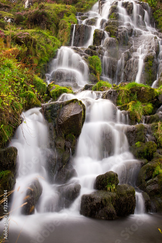 Waterfall and green overgrown (long exposure) © corlaffra
