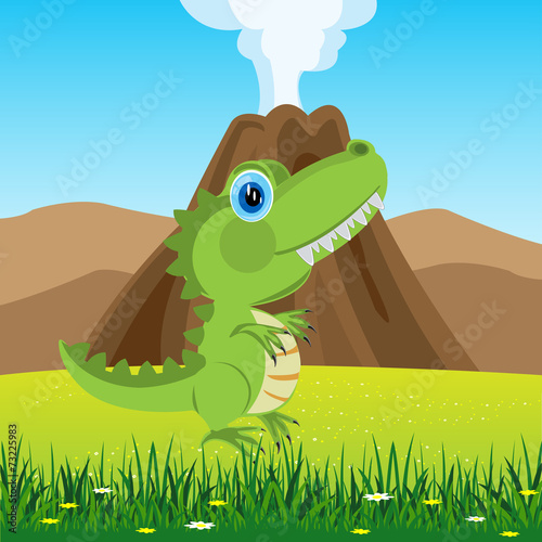 Dinosaur on glade