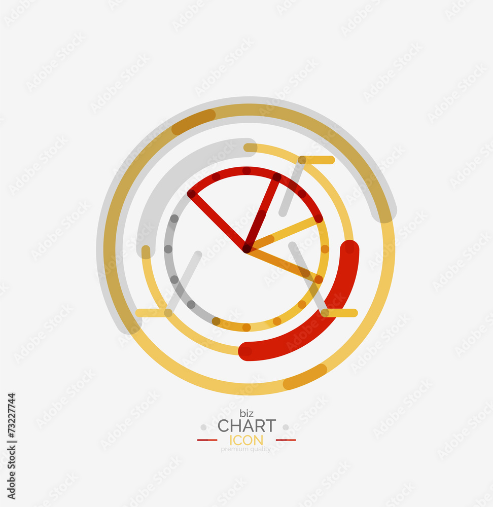 Line graph, chart icon Line graph, chart icon