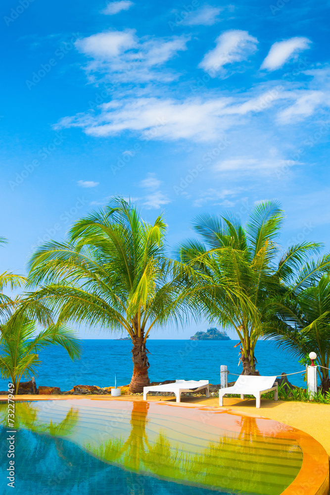 Obraz premium Blue Luxury Holiday Lifestyle