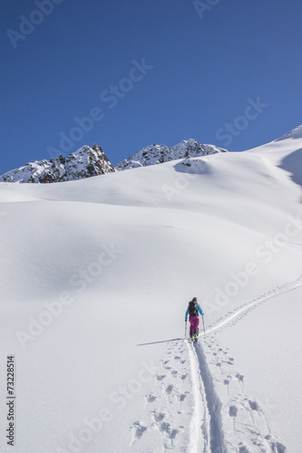 Skitour in den Alpen