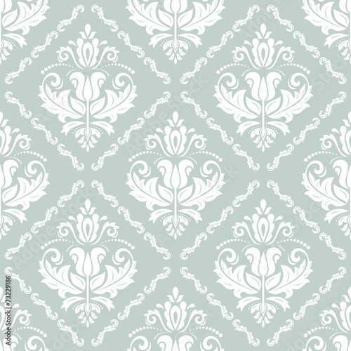 Damask Seamless  Pattern. Orient Background