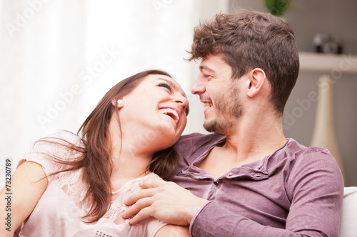 man and woman loving each other