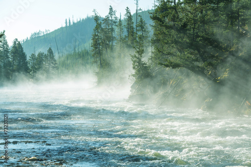 Fog on river