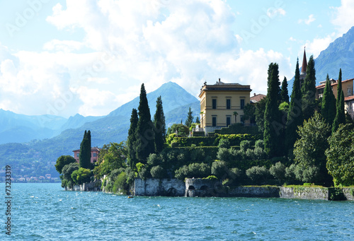 View to the lake Como from villa Monastero. Italy © HappyAlex