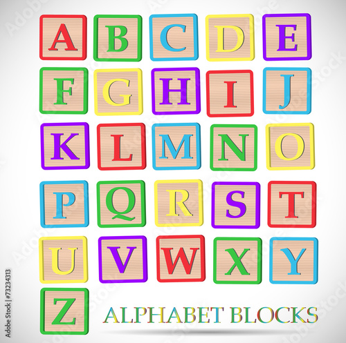Alphabet Block Illustration