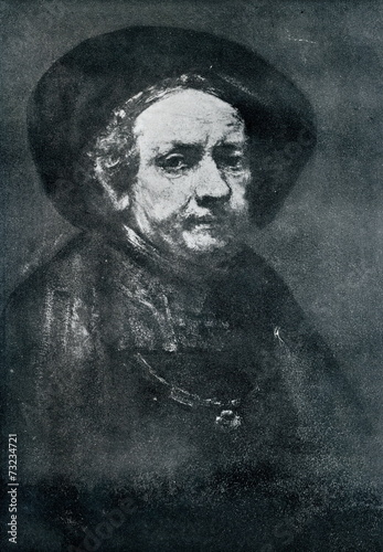 Obraz na plátně Rembrant's self portrait