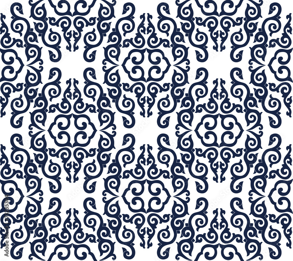 Oriental, folk ornament. Pattern seamless.