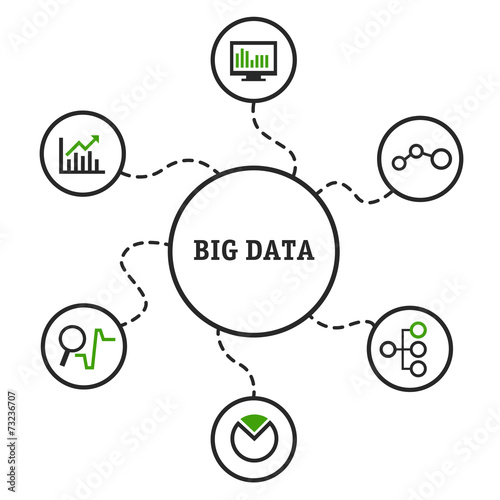 BigDataVectorIllustrationGreen