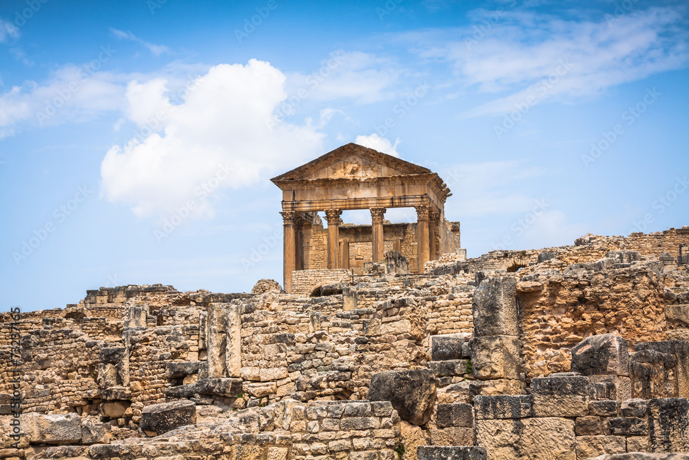 Ancient Roman city in Tunisia, Dougga Ancient Roman city in Tunisia, Dougga
