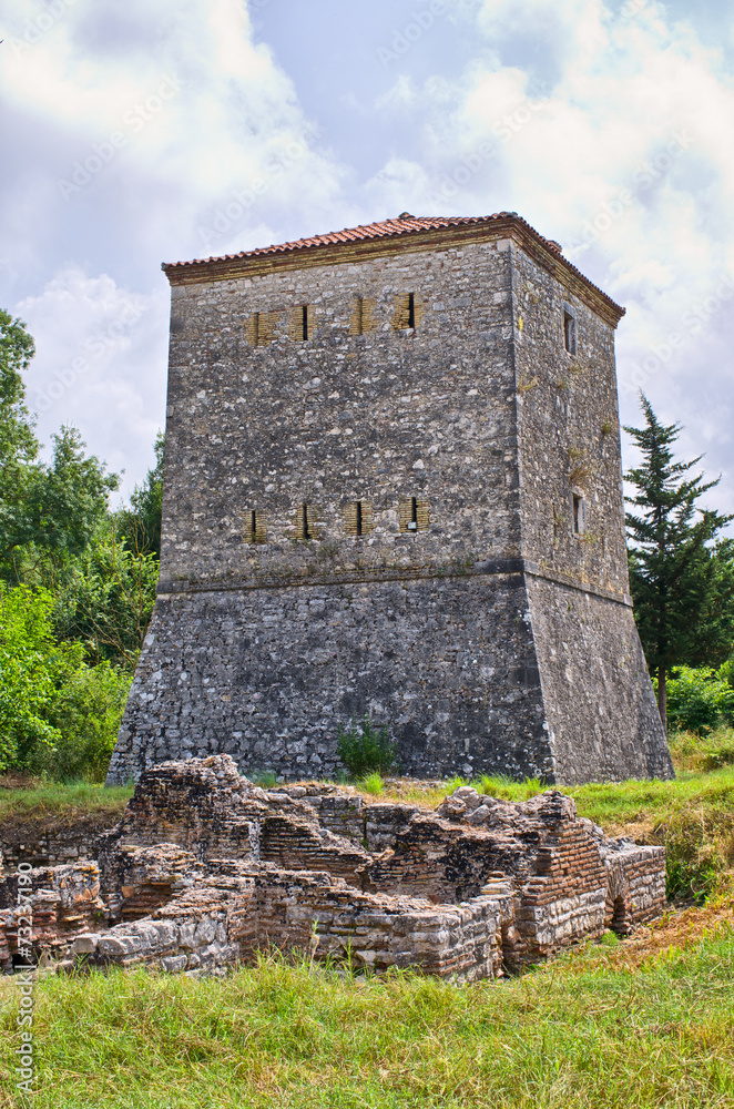 Fototapeta premium Tower in Butrint, Albania