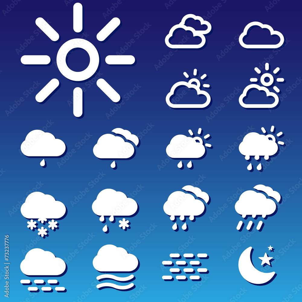 Obraz premium Forecast Vectors Set