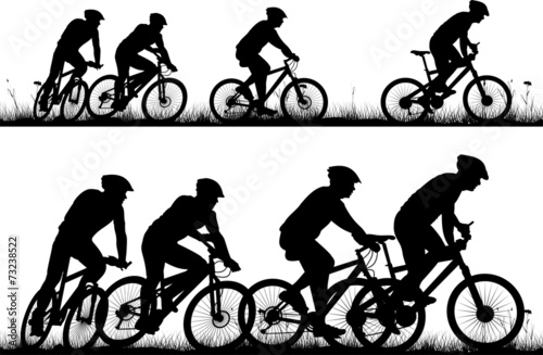 bike - vector silhouette and icon