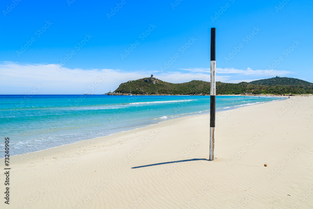 White sand Porto Giunco beach, Sardinia island, Italy White sand Porto Giunco beach, Sardinia island, Italy