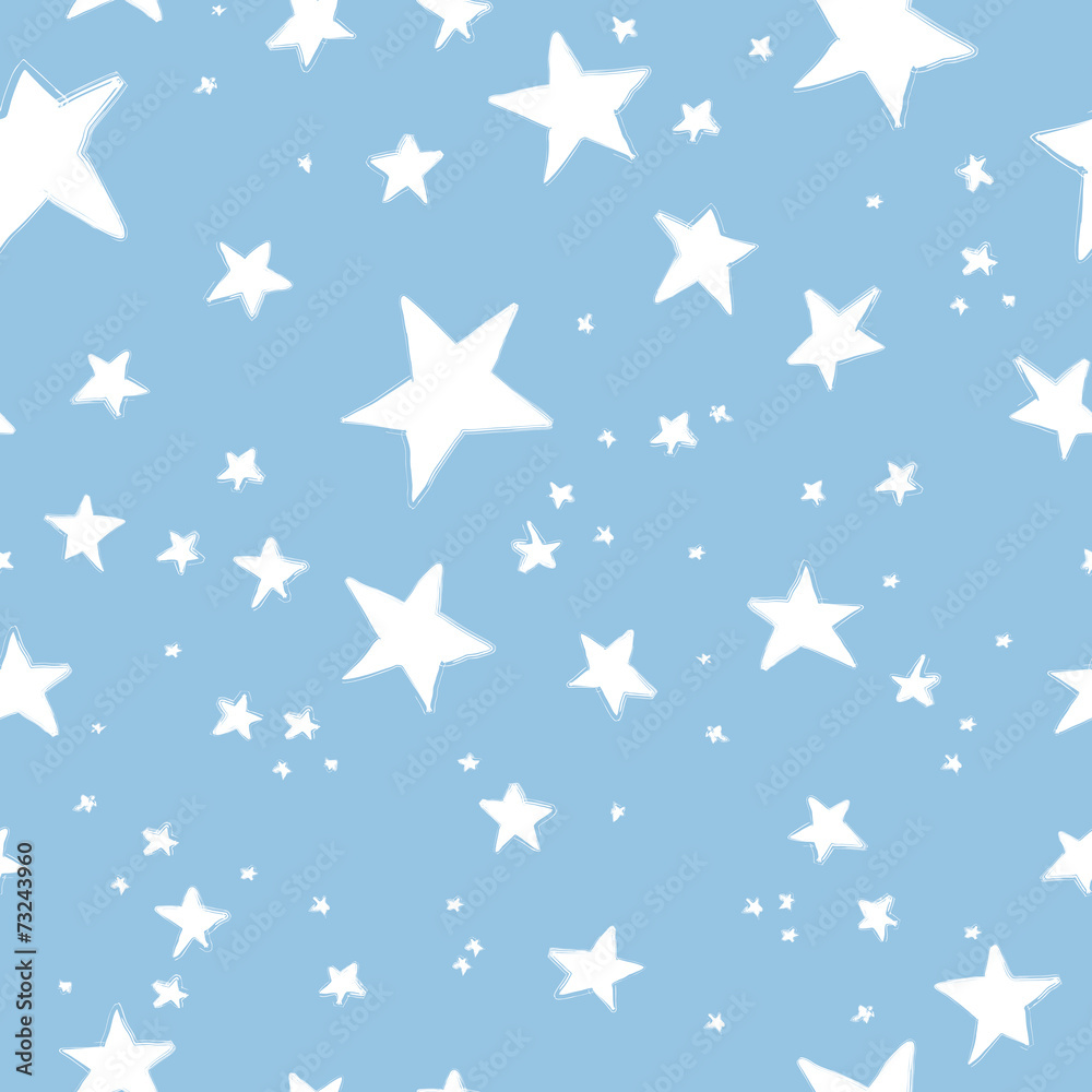 Hand drawn stars pattern