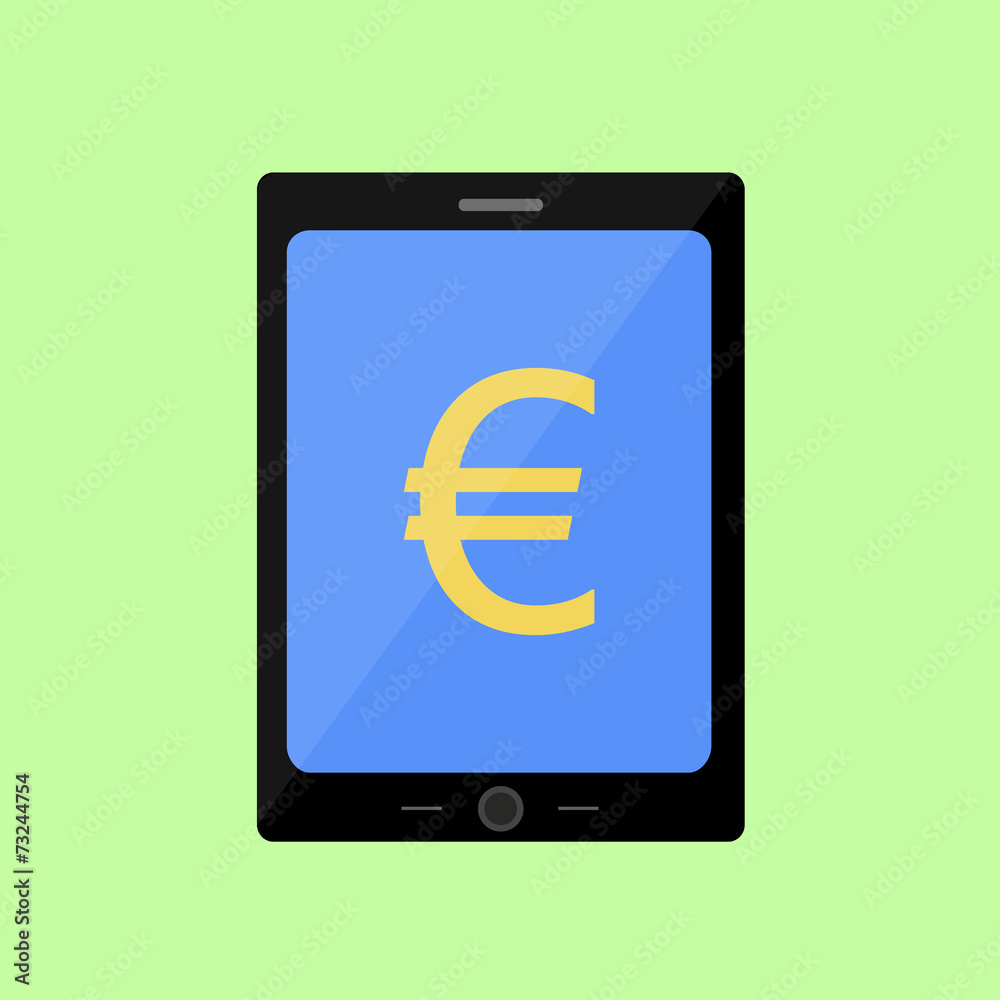 Flat style touch pad with euro