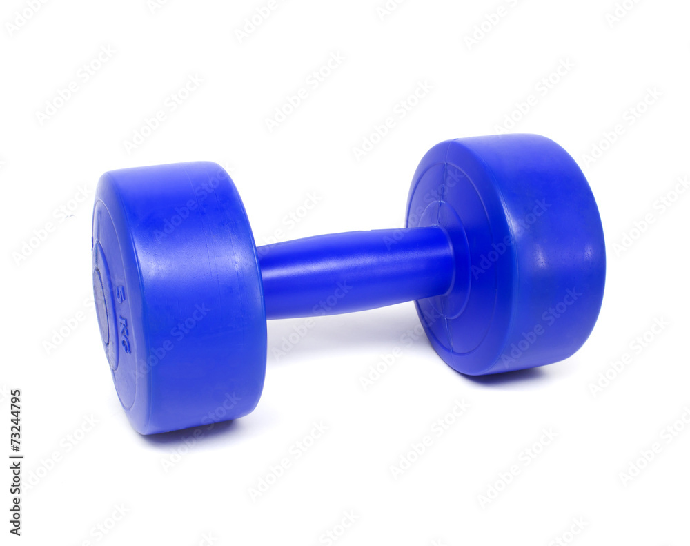 dumbbell isolated on white dumbbell isolated on white