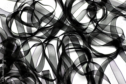 Black Ribbon Background